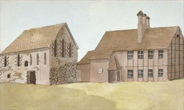 Front view of Moor Hall, Harefield, Middlesex, c1800. Artist: Anon