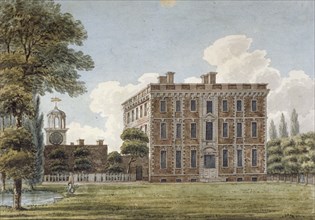Rear view of Silver Hall, Twickenham Road, Isleworth, Middlesex, 1801. Artist: Anon