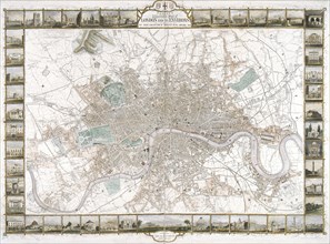Map of London, 1851. Artist: H Lacey
