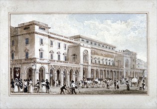 The King's Theatre, Haymarket, Westminster, London, 1828. Artist: George Shepherd