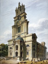 Church of St Anne, Limehouse, London, 1811. Artist: John Coney