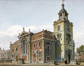 Church of St Mary, Whitechapel, London, 1811. Artist: John Coney