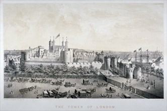 Tower of London, c1830. Artist: Alfred Slocombe