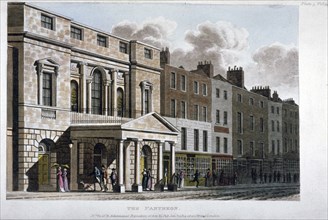 View of the Pantheon and adjoining premises on Oxford Street, Westminster, London, 1814. Artist: Anon