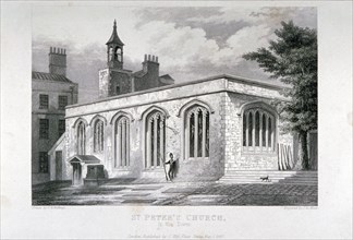 Chapel of of St Peter ad Vincula, Tower of London, 1837. Artist: John Le Keux