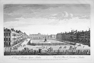 Leicester Square, Westminster, London, 1753. Artist: Thomas Bowles