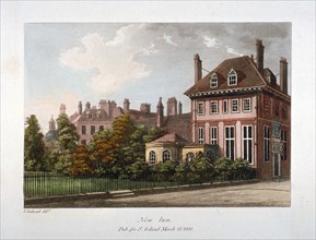 View of New Inn, Wych Street, Westminster, London, 1800. Artist: Anon