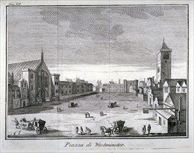 New Palace Yard, Palace of Westminster, London, 1742. Artist: Anon