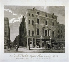 John Hatchett's house, Long Acre, Westminster, London, 1783. Artist: John Walker