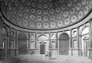 Interior view of the Brokers' Exchange at the Bank of England, City of London, c1790. Artist: Thomas Malton II