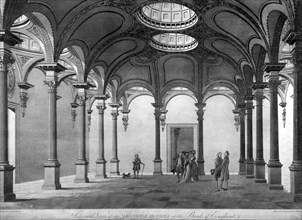 The Transfer Offices at the Bank of England, City of London, c1790. Artist: Thomas Malton II