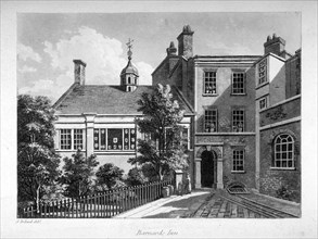 Barnard's Inn , City of London, 1800. Artist: Anon