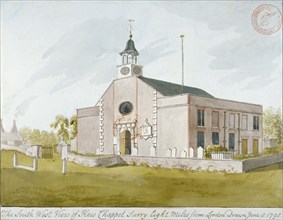 South-west view of the Church of St Anne, Kew, Surrey, 1798. Artist: Anon
