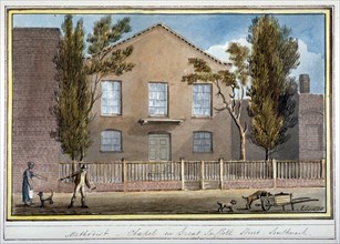 Methodist Chapel, Great Suffolk Street, Southwark, London, 1825. Artist: G Yates