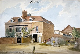 Coade stone factory, Narrow Wall, Lambeth, London, c1800. Artist: Anon