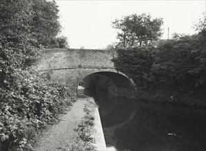Whitehorse Bridge over the Grand Union Canal, Hillingdon, London, c1975. Artist: Unknown