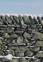 Dry stone wall in winter.  Artist: Tony Evans