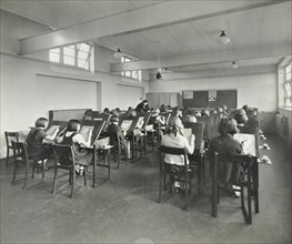 Art lesson, Wornington Road School, London, 1938. Artist: Unknown.