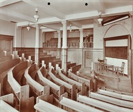 Lecture theatre, London Day Training College, Camden, 1907. Artist: Unknown.