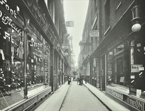 Shop windows, looking south from Cheapside, London, May 1912. Artist: Unknown.