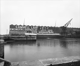 Cammell Laird shipyard, Birkenhead, Merseyside, 1913