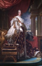Portrait of King Charles X of France in his coronation robes, c1824