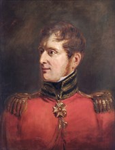 Portrait of Field Marshal Lord Fitzroy James Henry Somerset, British soldier, 1821