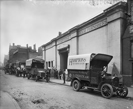 Hampton & Sons Ltd munition works, 43 Belvedere Road, Lambeth, London, July 1916