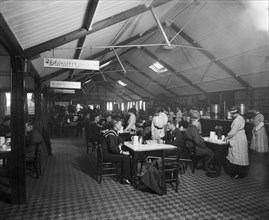 Accomodation for American soldiers, Eagle Hut, Aldwych, London, January 1918