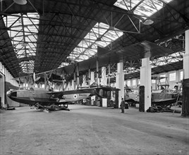 Aircraft manufacturing, Dick, Kerr & Company, Strand Road, Preston, Lancashire, January 1918