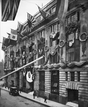 Peace decorations, City of London, January 1919