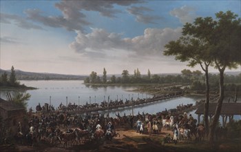 The Passage of the Danube by Napoleon before the Battle of Wagram', 1809 (1810)