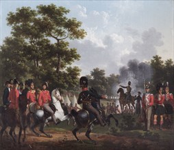The Duke of Wellington Visiting the Outposts at Soignes', 1815