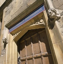 Doorway of the Bodleian Library, Oxford, Oxfordshire
