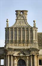 Detail of the porch of Kirby Hall, near Corby, Northamptonshire, 2007