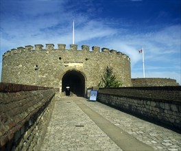 The entrance to the keep, Deal Castle, Kent