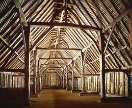 Interior of Prior's Hall Barn, Widdington, Essex