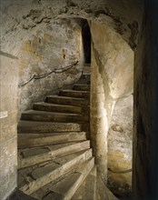South staircase of the keep of Dover Castle, Kent