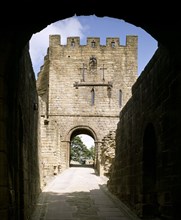 Barbican passage and gatehouse, Prudhoe Castle, Northumberland
