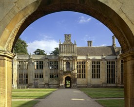 View from the north side of the inner court of Kirby Hall, Northamptonshire