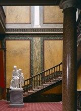 Inner hall, staircase and statuary, Brodsworth Hall, South Yorkshire