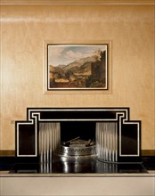 Dining room fireplace, Eltham Palace, Greenwich, London