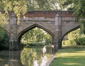 Stone bridge over the moat of Eltham Palace, Greenwich, London, 2004