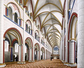 The Nave at St Augustine's Abbey, c7th-16th century, (c1990-2010) Artist