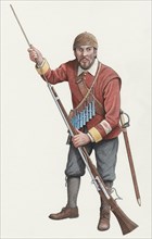 Civil War infantryman, 1651, (c2000-2015) Artist