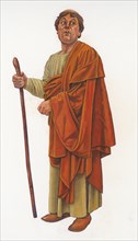 Anglo Saxon Monk at Tynemouth Priory, c8th century, (c1990-2010)