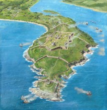 Pendennis Castle during the siege of 1646, (c1990-2010) Artist
