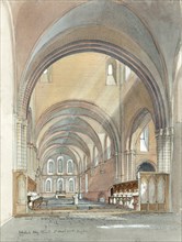 Choir and presbytery of Lilleshall Abbey, c13th century, (c1990-2010) Artist