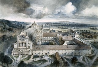 Byland Abbey, 1539, (c1960s)