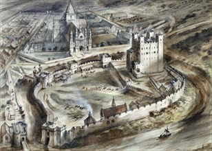 Rochester Castle, 15th century, (c1960s)